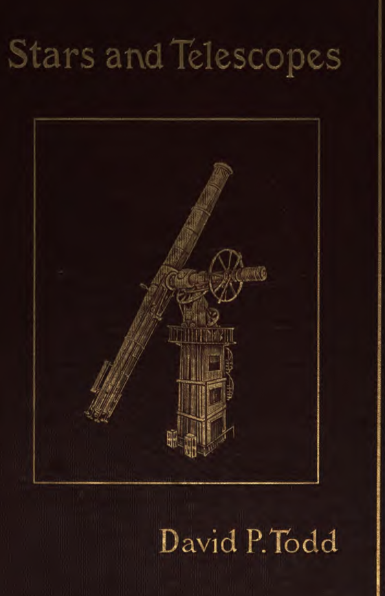 A gold framed picture of a telescope
Description automatically generated