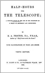 A book cover of a telescope
Description automatically generated