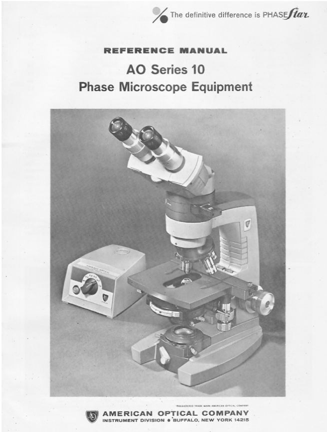A manual for a microscope
Description automatically generated