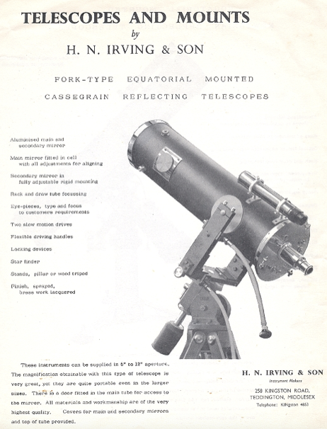 A black and white advertisement for a telescope
Description automatically generated