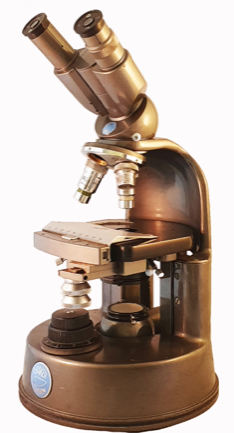 A close up of a microscope
Description automatically generated