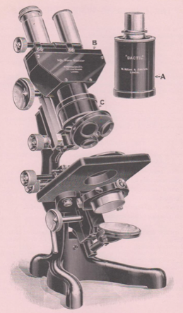A picture containing indoor, microscope
Description automatically generated