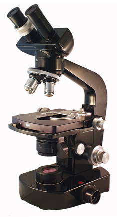 A close-up of a microscope
Description automatically generated