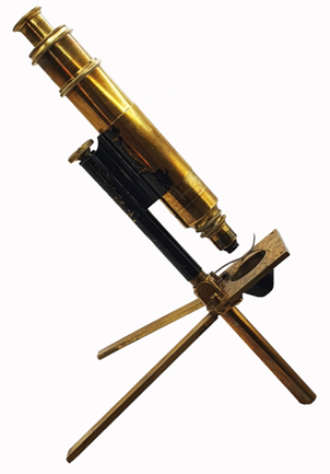A close-up of a telescope
Description automatically generated