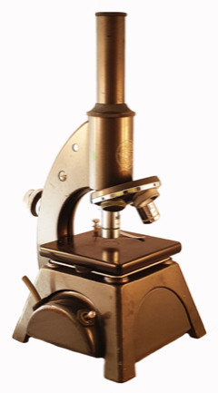 A close up of a microscope
Description automatically generated