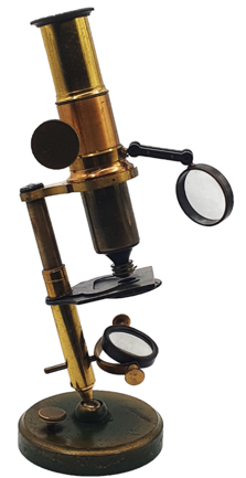 A close-up of a microscope
Description automatically generated