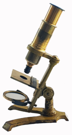 A close up of a microscope
Description automatically generated