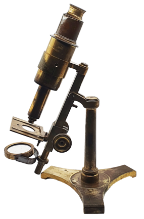 A close up of a microscope
Description automatically generated