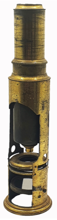 A close-up of a metal cylinder
Description automatically generated