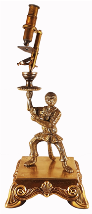 A statue of a person holding a telescope
Description automatically generated