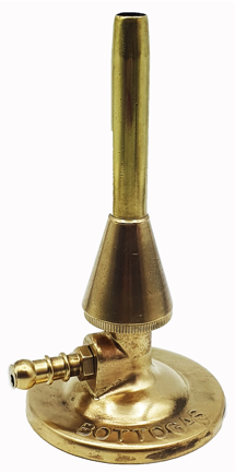 A close-up of a brass pipe
Description automatically generated